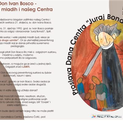 DON IVAN BOSCO – ZAŠTITNIK MLADIH I NAŠEG CENTRA