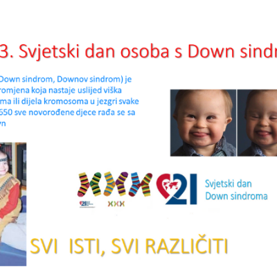 Podružnica Sinj obilježava Svjetski dan osoba s Down sindromom