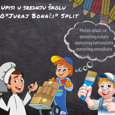 Upisi u srednju školu COO “Juraj Bonači”