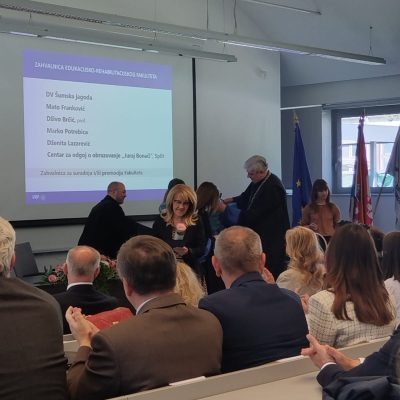 ZAHVALNICA ZA SURADNJU I PROMOVIRANJE EDUKACIJSKO-REHABILITACIJSKOG FAKULTETA
